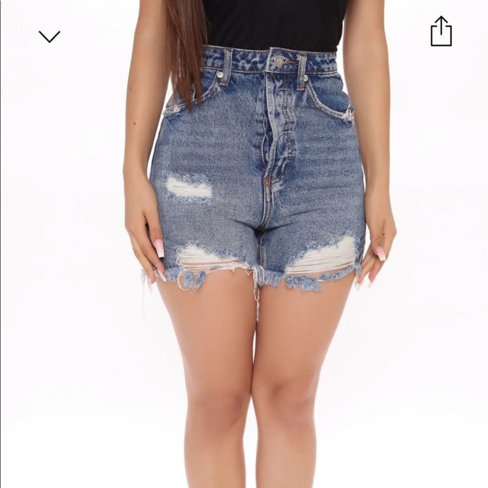 Fashion Nova Distressed shorts